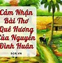 Bài Thơ Quê Hương Của Giang Nam